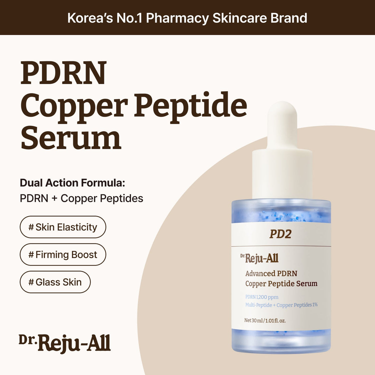 Firming & Glass Skin Duo: Advanced PDRN Copper Peptide Serum + Advanced PDRN Rejuvenating Cream