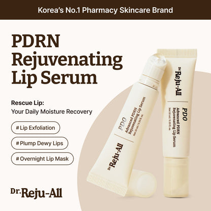 PDRN Plumping Duo: Advanced PDRN Copper Peptide Serum + Advanced PDRN Rejuvenating Lip Serum